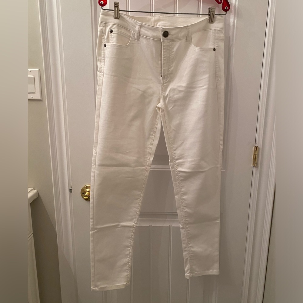 Material Girl Women’s Size 31 White Skinny Jeans High Rise Ankle Length NWOT